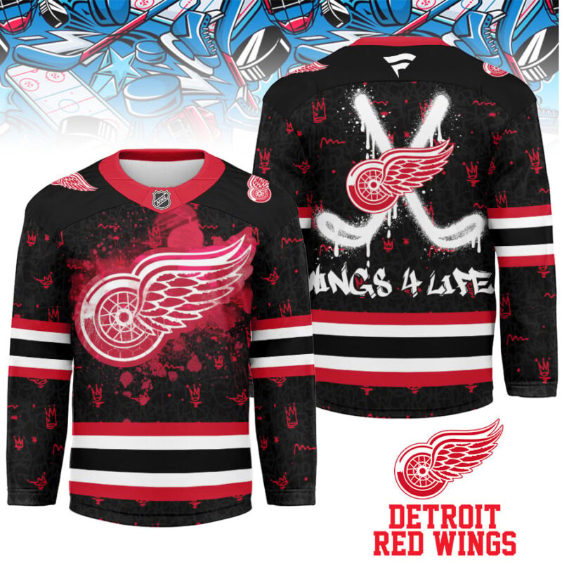 LIMITED EDITION - NEW CUSTOMIZED NHL22 DR WINGS UNISEX HOCKEY JERSEY