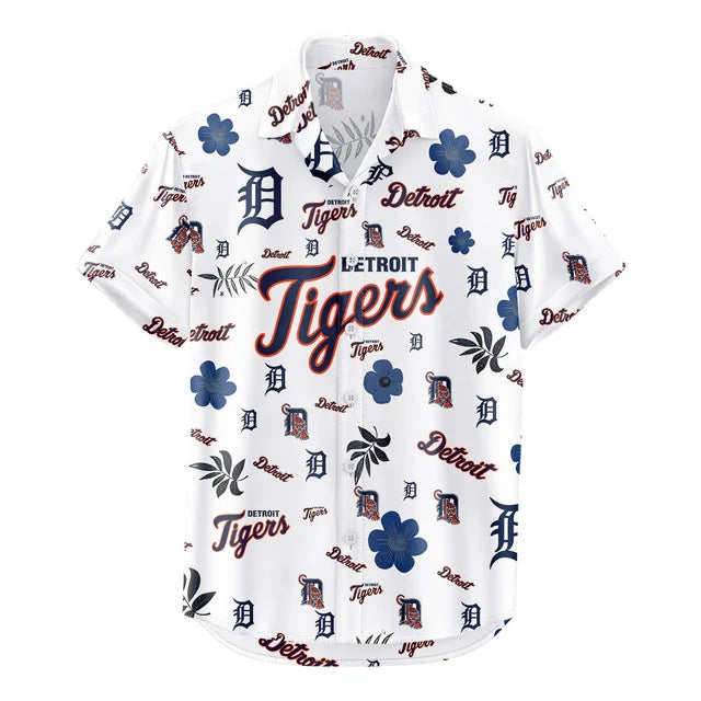 LIMITED EDITION - NEW CUSTOMIZED MLB16 DTS DETROIT TIGERS UNISEX HAWAIIAN SHIRT & SHORTS SET