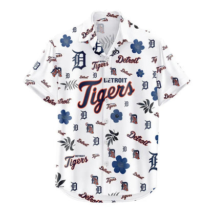 LIMITED EDITION - NEW CUSTOMIZED MLB16 DTS DETROIT TIGERS UNISEX HAWAIIAN SHIRT & SHORTS SET