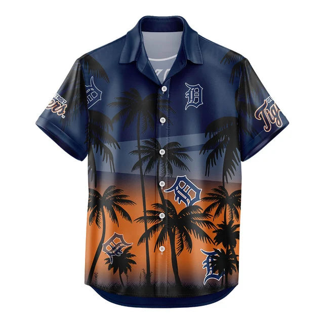 LIMITED EDITION - NEW CUSTOMIZED MLB16 DTS DETROIT TIGERS UNISEX HAWAIIAN SHIRT & SHORTS SET