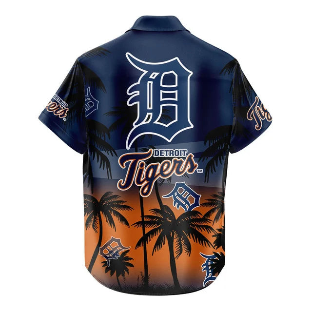 LIMITED EDITION - NEW CUSTOMIZED MLB16 DTS DETROIT TIGERS UNISEX HAWAIIAN SHIRT & SHORTS SET