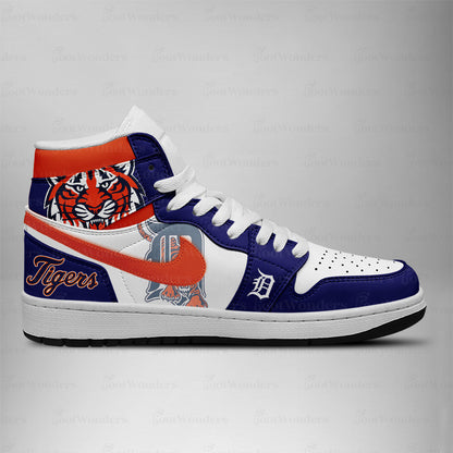 LIMITED EDITION - NEW CUSTOMIZED MLB16 DTS DETROIT TIGERS AIR JORDAN SNEAKERS