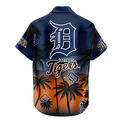 LIMITED EDITION - NEW CUSTOMIZED MLB16 DTS DETROIT TIGERS UNISEX HAWAIIAN SHIRT & SHORTS SET