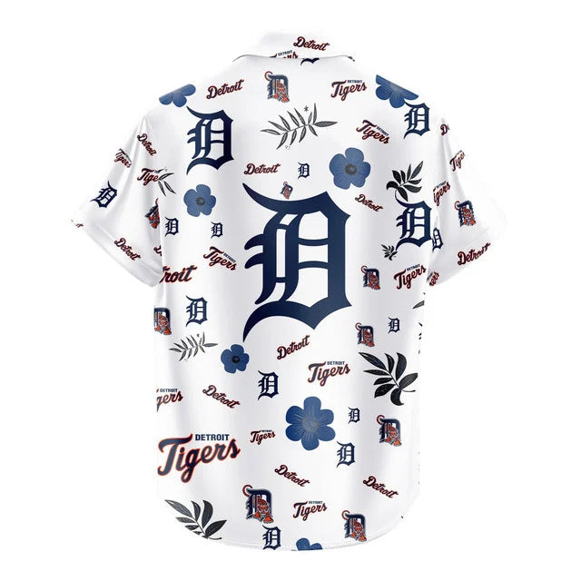 LIMITED EDITION - NEW CUSTOMIZED MLB16 DTS DETROIT TIGERS UNISEX HAWAIIAN SHIRT & SHORTS SET