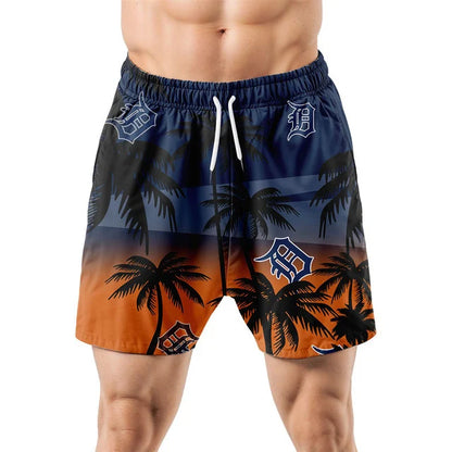 LIMITED EDITION - NEW CUSTOMIZED MLB16 DTS DETROIT TIGERS UNISEX HAWAIIAN SHIRT & SHORTS SET
