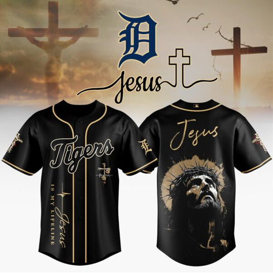 LIMITED EDITION - NEW CUSTOMIZED MLB16 DTS DETROIT TIGERS x JESUS CHRIST JERSEY