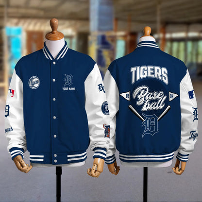 LIMITED EDITION - NEW PREMIUM MLB16 DTS DETROIT TIGERS SATIN VARSITY JACKET