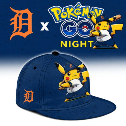 LIMITED EDITION - NEW CUSTOMIZED MLB16 DTS DETROIT TIGERS x POKEMON BASEBALL JERSEY & CAP