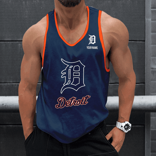 LIMITED EDITION - NEW CUSTOMIZED MLB16 DETROIT TIGERS UNISEX TANK TOP