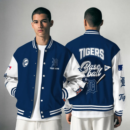 LIMITED EDITION - NEW PREMIUM MLB16 DTS DETROIT TIGERS SATIN VARSITY JACKET