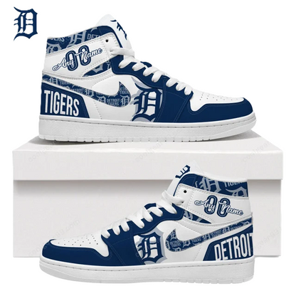 LIMITED EDITION - NEW CUSTOMIZED MLB16 DT TIGERS AIR JORDAN SNEAKERS