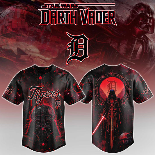 LIMITED EDITION - NEW CUSTOMIZED MLB16 DTS DETROIT TIGERS x STAR WARS BASEBALL JERSEY