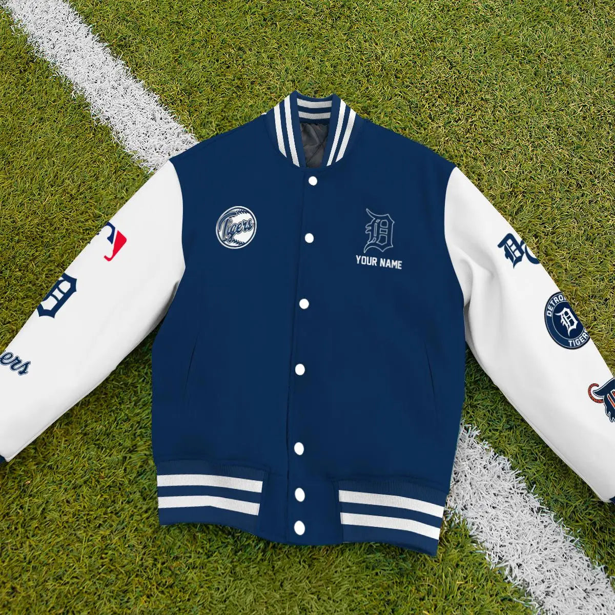 LIMITED EDITION - NEW PREMIUM MLB16 DTS DETROIT TIGERS SATIN VARSITY JACKET