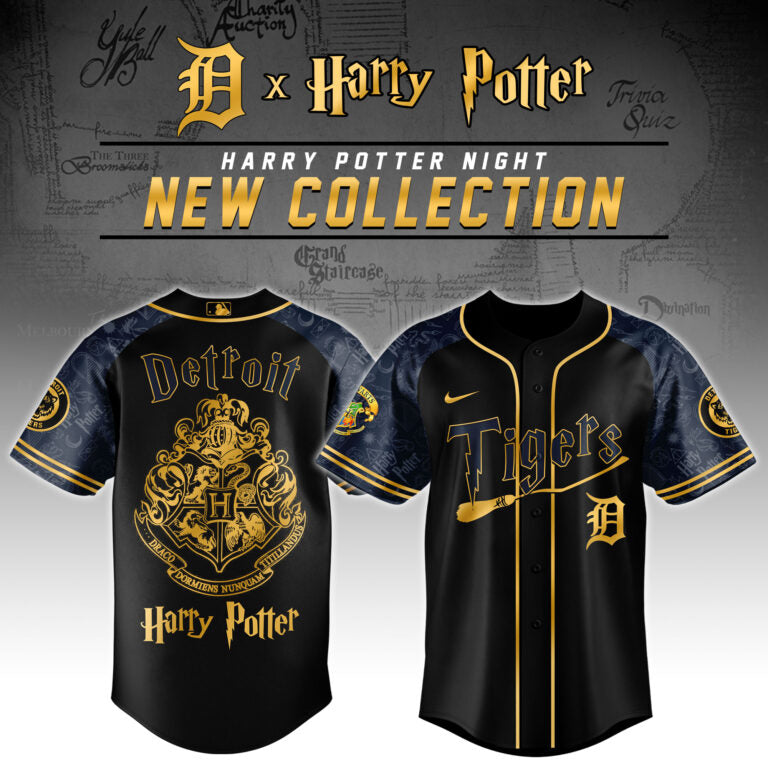 LIMITED EDITION - NEW CUSTOMIZED MLB16 DT TIGERS x HARRY POTTER BASEBALL JERSEY & CAP