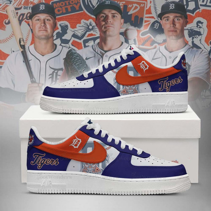 LIMITED EDITION - NEW CUSTOMIZED MLB16 DT TIGERS AF1 SHOES