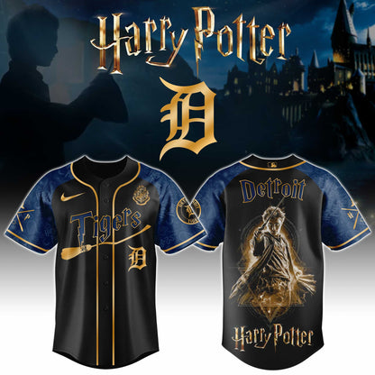 LIMITED EDITION - NEW CUSTOMIZED MLB16 DTS DETROIT TIGERS x HARRY POTTER BASEBALL JERSEY & CAP