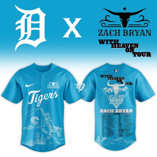 LIMITED EDITION - NEW CUSTOMIZED MLB16 DTS DETROIT TIGERS x ZACH BRYAN BASEBALL JERSEY & CAP