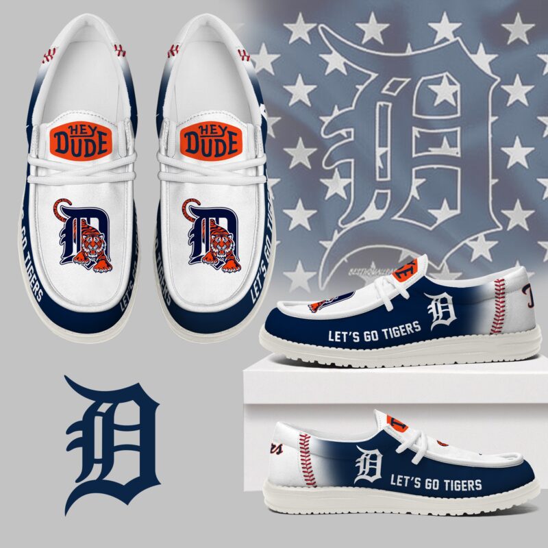 LIMITED EDITION - NEW CUSTOMIZED MLB16 DTS DETROIT TIGERS LOAFER SHOES