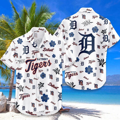 LIMITED EDITION - NEW CUSTOMIZED MLB16 DTS DETROIT TIGERS UNISEX HAWAIIAN SHIRT & SHORTS SET