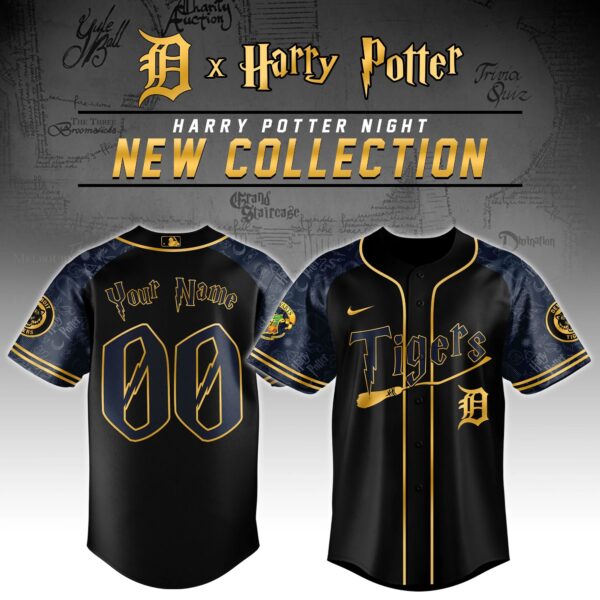LIMITED EDITION - NEW CUSTOMIZED MLB16 DTS DETROIT TIGERS x HARRY POTTER BASEBALL JERSEY