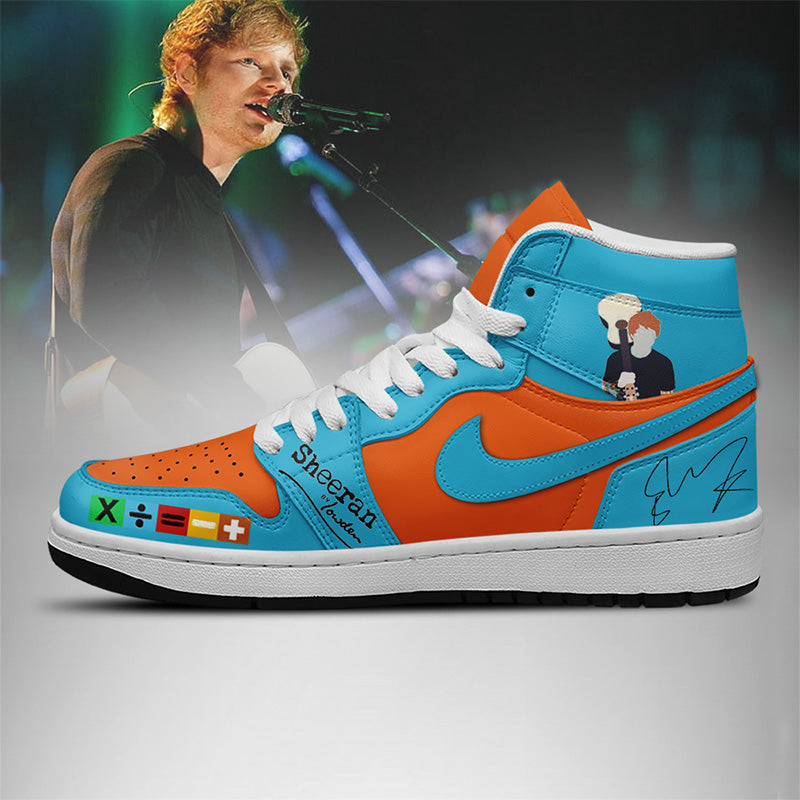 NEW PREMIUM ED SHEERAN UNISEX AIR JORDAN MID SNEAKER