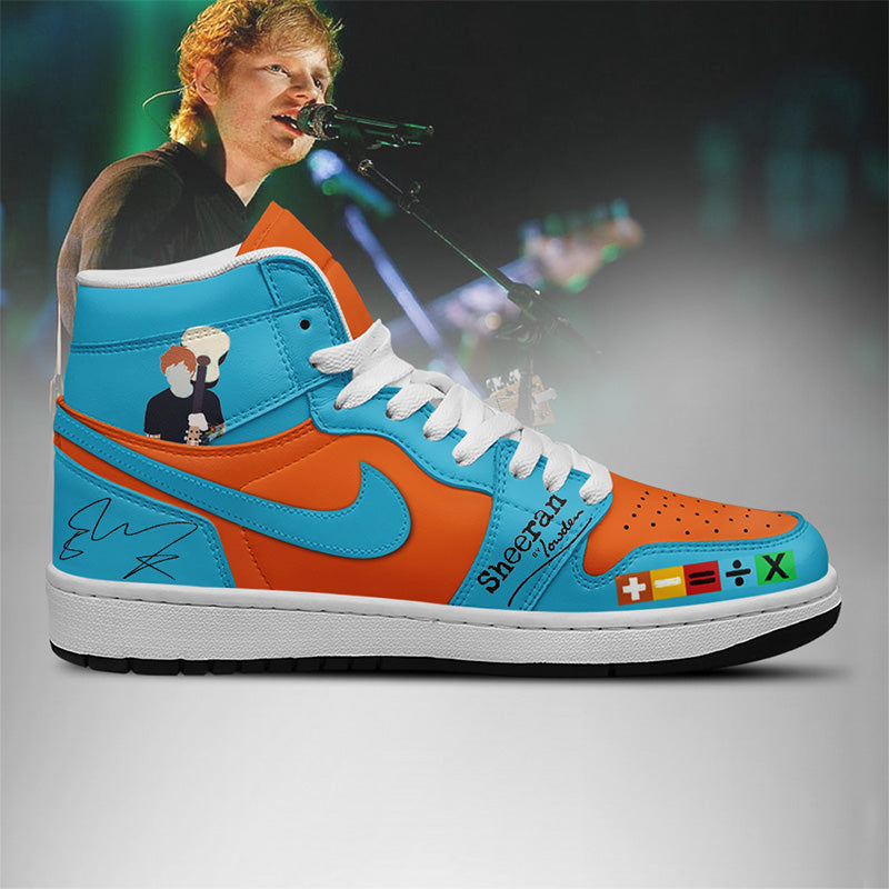 NEW PREMIUM ED SHEERAN UNISEX AIR JORDAN MID SNEAKER