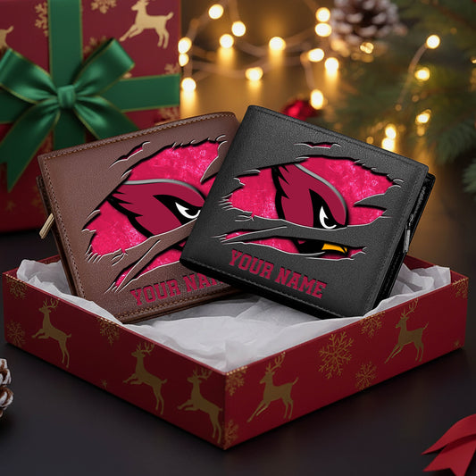 LIMITED EDITION - NEW CUSTOMIZED NFL20 ARC ARIZONA CARDINALS LEATHER WALLET