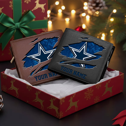 LIMITED EDITION - NEW CUSTOMIZED NFL21 DCB DALLAS COWBOYS LEATHER WALLET