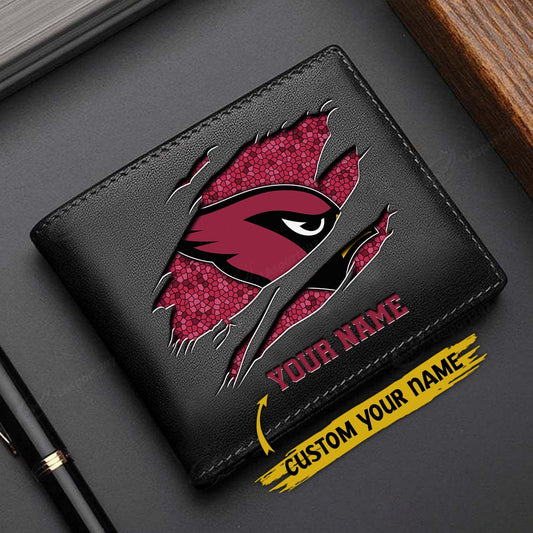 LIMITED EDITION - NEW CUSTOMIZED NFL20 ARC ARIZONA CARDINALS LEATHER WALLET