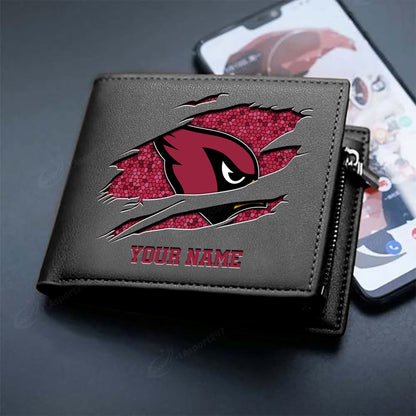LIMITED EDITION - NEW CUSTOMIZED NFL20 ARC ARIZONA CARDINALS LEATHER WALLET