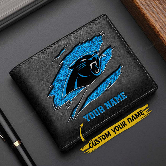 LIMITED EDITION - NEW CUSTOMIZED NFL23 CLP CAROLINA PANTHERS LEATHER WALLET