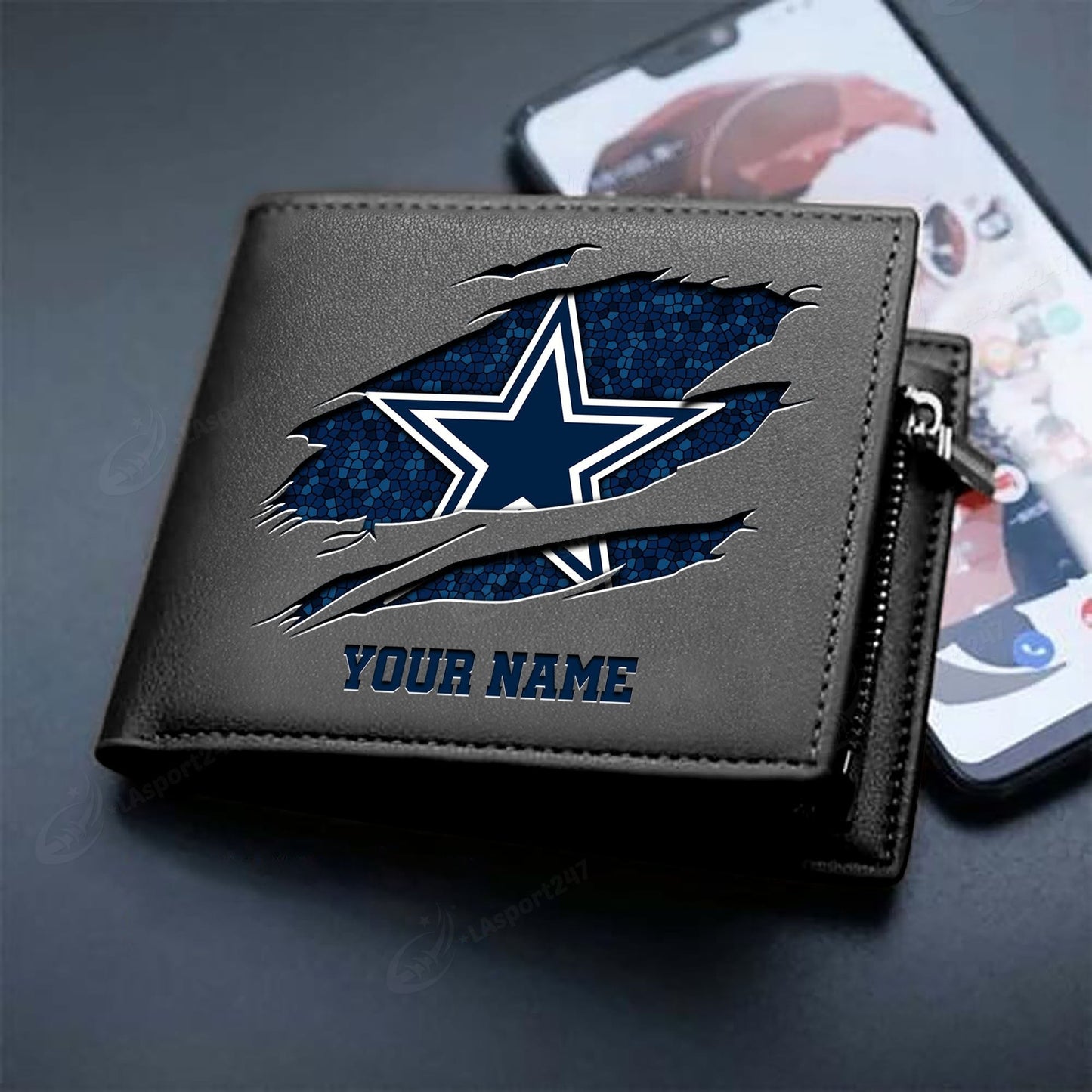 LIMITED EDITION - NEW CUSTOMIZED NFL21 DCB DALLAS COWBOYS LEATHER WALLET