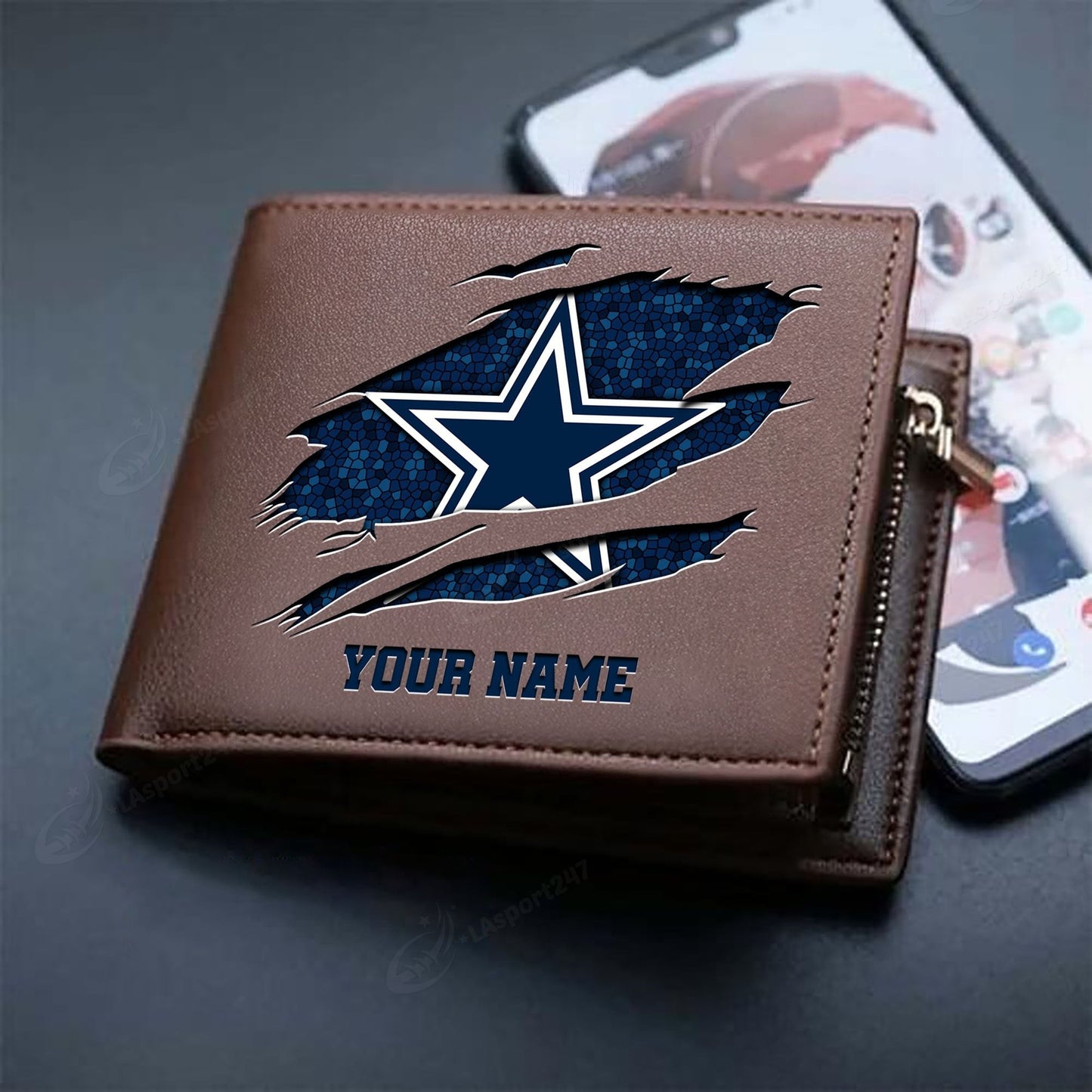 LIMITED EDITION - NEW CUSTOMIZED NFL21 DCB DALLAS COWBOYS LEATHER WALLET