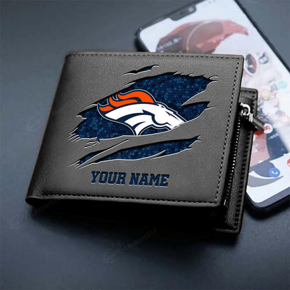 LIMITED EDITION - NEW CUSTOMIZED NFL13 DVB DENVER BRONCOS LEATHER WALLET