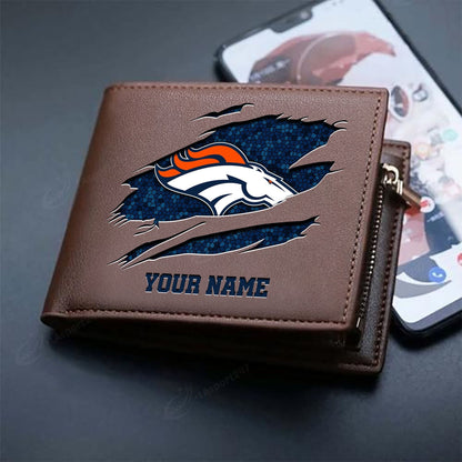 LIMITED EDITION - NEW CUSTOMIZED NFL13 DVB DENVER BRONCOS LEATHER WALLET