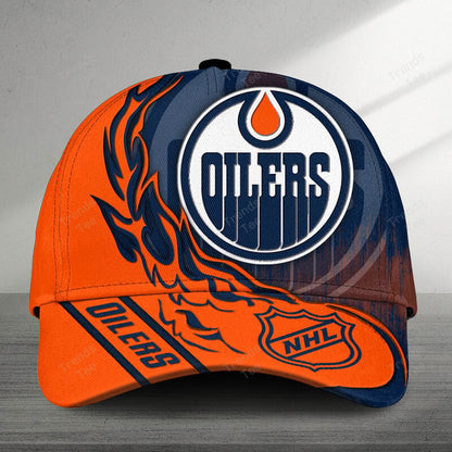 LIMITED EDITION - NEW CUSTOMIZED NHL03 EMO EDMONTON OILERS CLASSIC CAP
