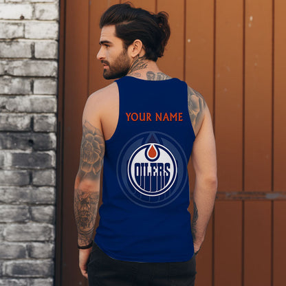 LIMITED EDITION - NEW CUSTOMIZED NHL03 EMO EDMONTON OILERS UNISEX TANK TOP