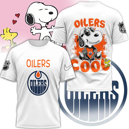 LIMITED EDITION - NEW CUSTOMIZED NHL03 EMO EDMONTON OILERS X SNOOPY T-SHIRT, SWEATSHIRT, HOODIE & ZIP HOODIE