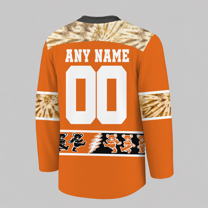 [SUPER SALE] NEW CUSTOMIZED NHL03 EMO EDMONTON OILERS UNISEX HOCKEY JERSEY