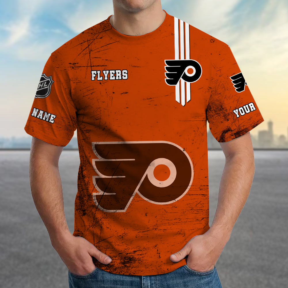 LIMITED EDITION - NEW CUSTOMIZED NHL27 PPF PHILADELPHIA FLYERS T-SHIRT FOR FANS