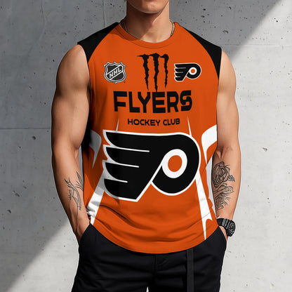 LIMITED EDITION - NEW CUSTOMIZED NHL27 PPF PHILADELPHIA FLYERS TANK TOP & GYM SHIRT
