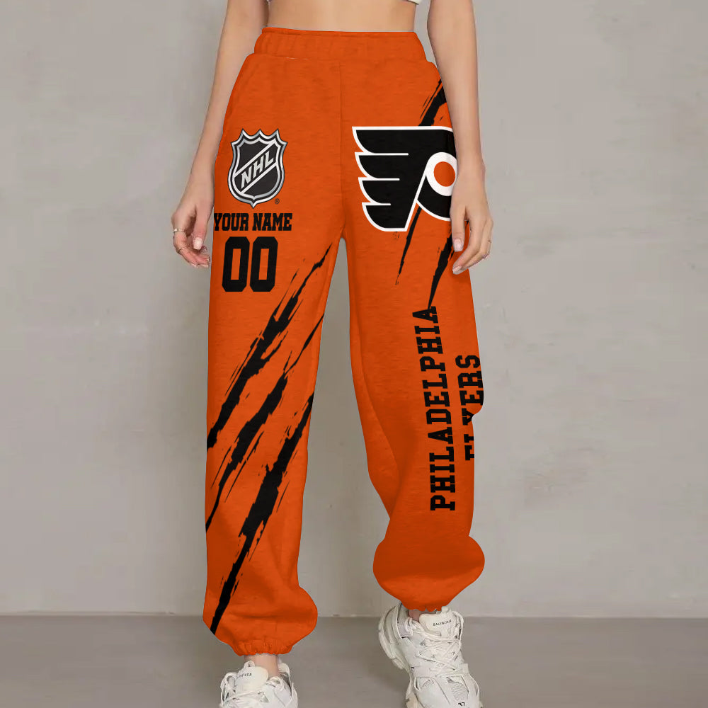 LIMITED EDITION - NEW CUSTOMIZED NHL27 PPF PHILADELPHIA FLYERS UNISEX LONG PANTS