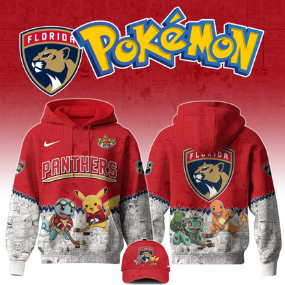LIMITED EDITION - NEW CUSTOMIZED NHL01 FPT FLORIDA PANTHERS X POKÉMON T-SHIRT, SWEATSHIRT, HOODIE & ZIP HOODIE