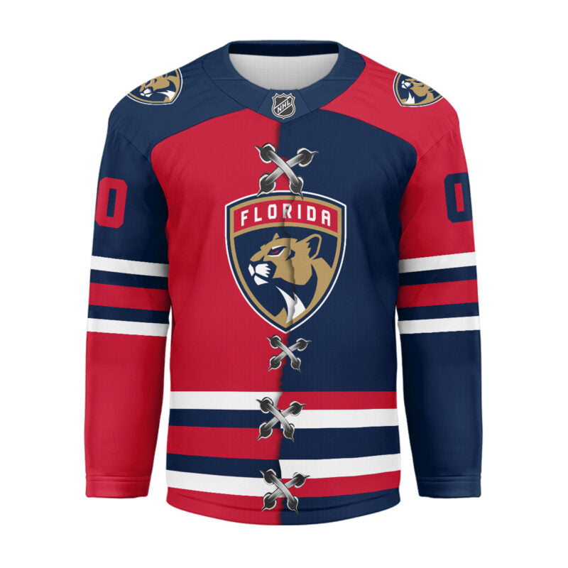 [SUPER SALE] NEW CUSTOMIZED NHL01 FPT FLORIDA PANTHERS UNISEX HOCKEY JERSEY