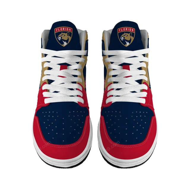 LIMITED EDITION - NEW CUSTOMIZED NHL01 FL PANTHERS AIR JORDAN SNEAKERS