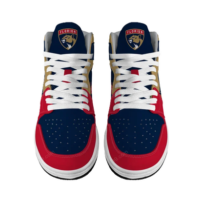 LIMITED EDITION - NEW CUSTOMIZED NHL01 FL PANTHERS AIR JORDAN SNEAKERS