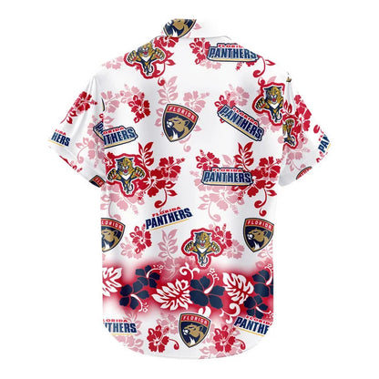 LIMITED EDITION - NEW CUSTOMIZED NHL01 FPT FLORIDA PANTHERS UNISEX HAWAIIAN SHIRT & SHORTS SET