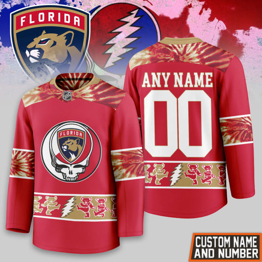 [SUPER SALE] NEW CUSTOMIZED NHL01 FPT FLORIDA PANTHERS UNISEX HOCKEY JERSEY