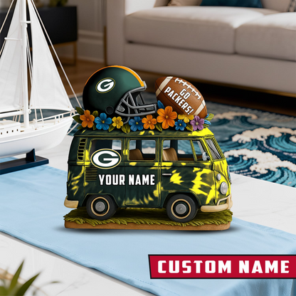 LIMITED EDITION - NEW CUSTOMIZED NFL08 GBP GREEN BAY PACKERS BUS ACRYLIC BLOCK