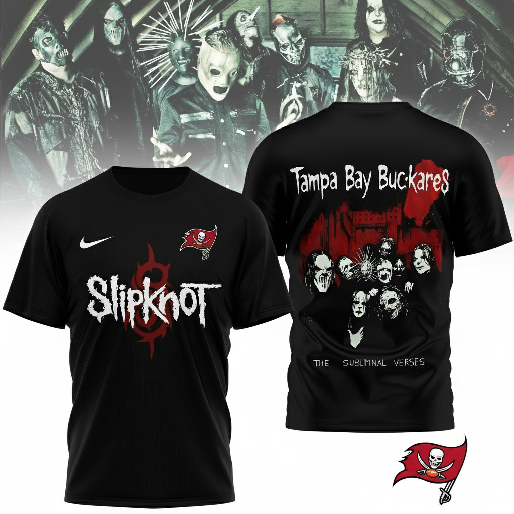 LIMITED EDITION - NEW CUSTOMIZED NFL10 TBB TAMPA BAY BUCCANEERS SLIPKNOT 3D SHIRT